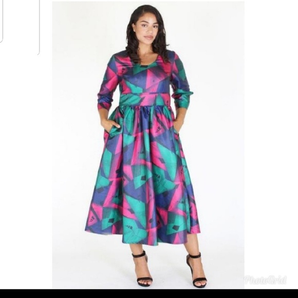 EIEN Dresses & Skirts - Color block dress